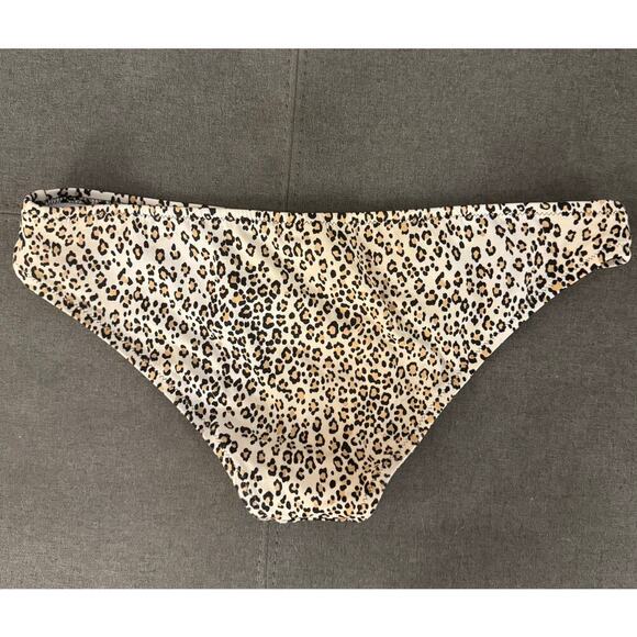 Victoria’s Secret Leopard Animal Print Low Rise Hipster Bikini Swim Bottom Large - Picture 2 of 5